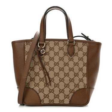 GUCCI Monogram Small Bree Tote Beige Tabacco - image 1