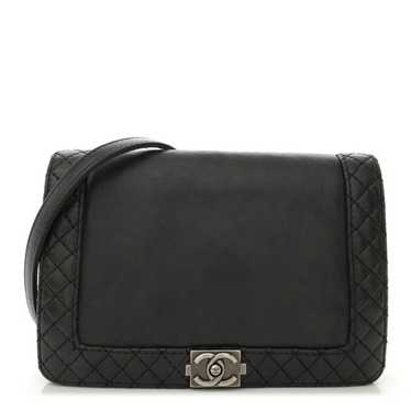 CHANEL Calfskin Small Boy Reverso Flap Black - image 1