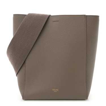 CELINE Soft Grained Calfskin Small Sangle Bucket B