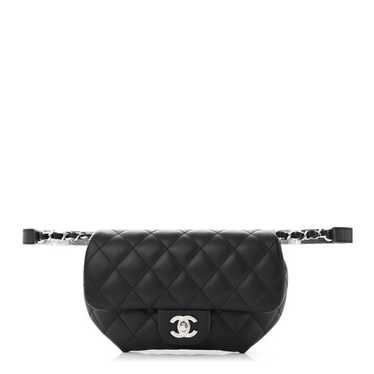 CHANEL Calfskin Quilted CC Uniform Flap Belt Bag … - image 1