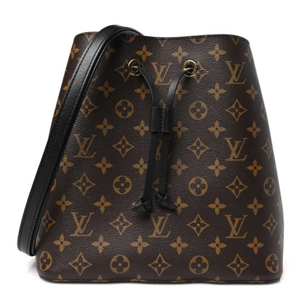 LOUIS VUITTON Monogram Neonoe MM Black - image 1