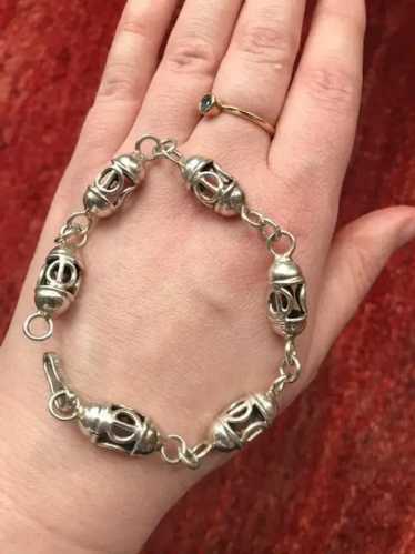 Taxco Mexican Silver 925 Barrel Birdcage Sterling…