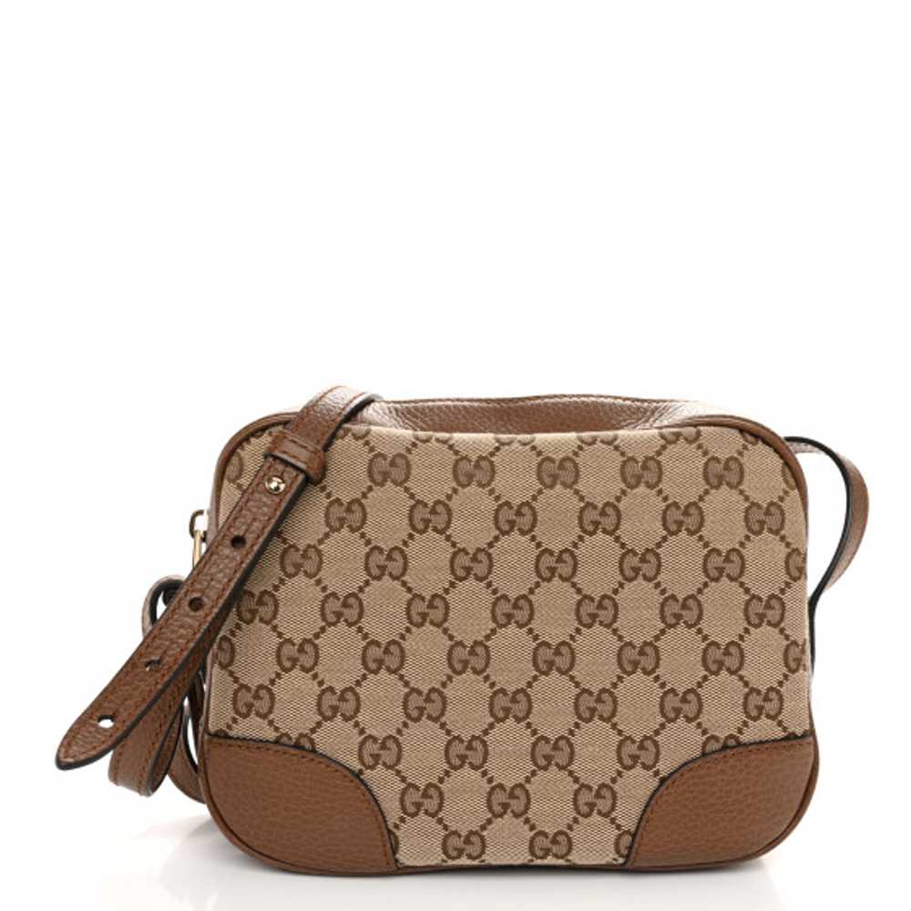 GUCCI Monogram Mini Bree Messenger Bag Beige Taba… - image 1