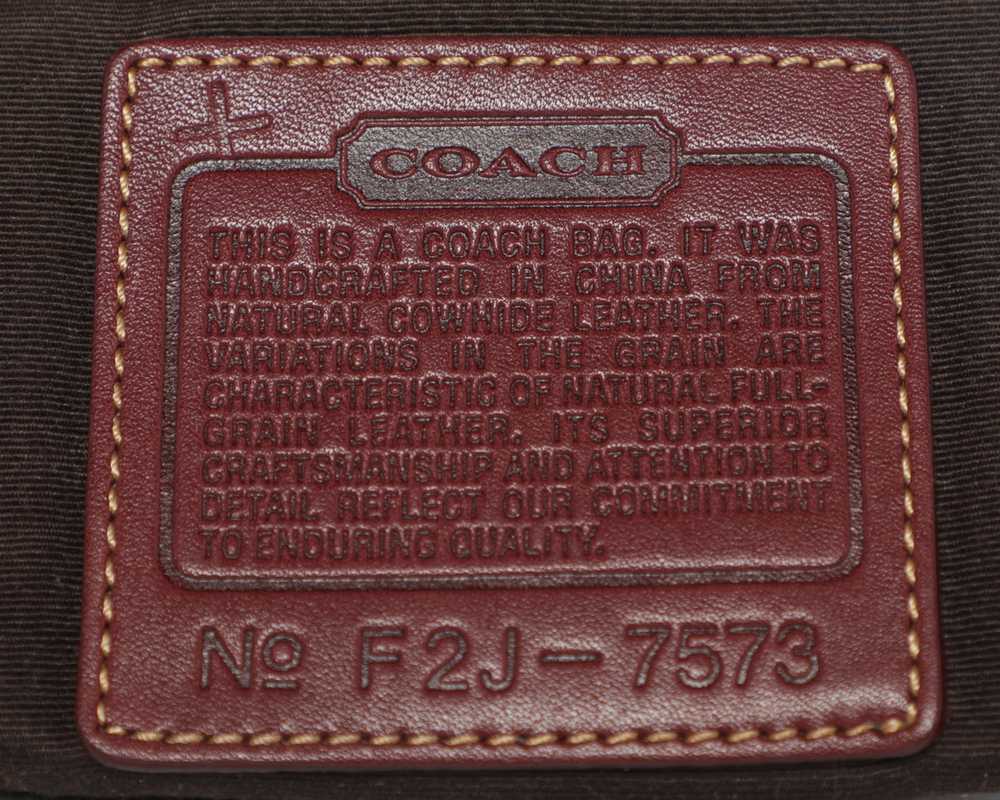 Vintage Coach Early 2000s Red Leather Y2K Baguett… - image 5