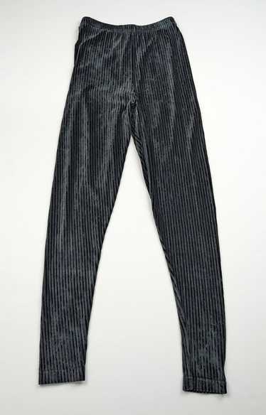 Moda International Gray Black Striped Velour…