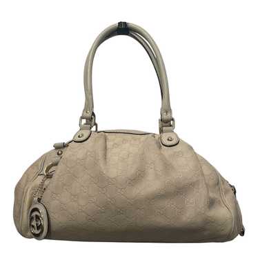 GUCCI/Hand Bag/Leather/CRM/TOP HANDLE GUCCISSIMA - image 1