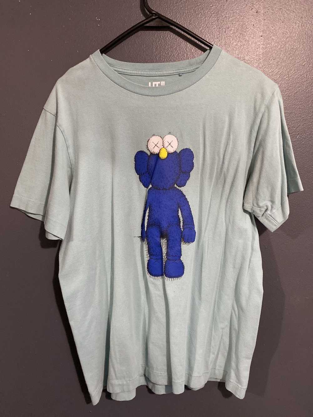 Kaws × Uniqlo Kaws X Uniqlo Blue BFF Shirt - image 1