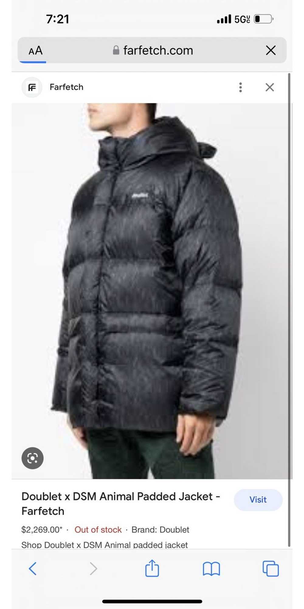 Doublet $2.4k x DSM Black Bear Animal Puffer - image 4