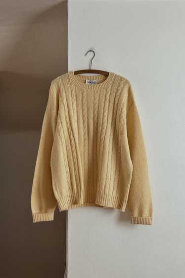 1980's JANTZEN WOOL CABLE KNIT JUMPER