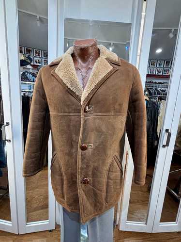 70’s Light Brown Shearling Coat By Norm Thompson