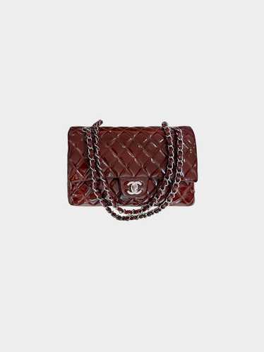 Chanel 2009-2010 Burgundy Patent Leather Classic M