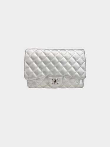 Chanel 2009-2010 Metallic Silver Lambskin Classic 