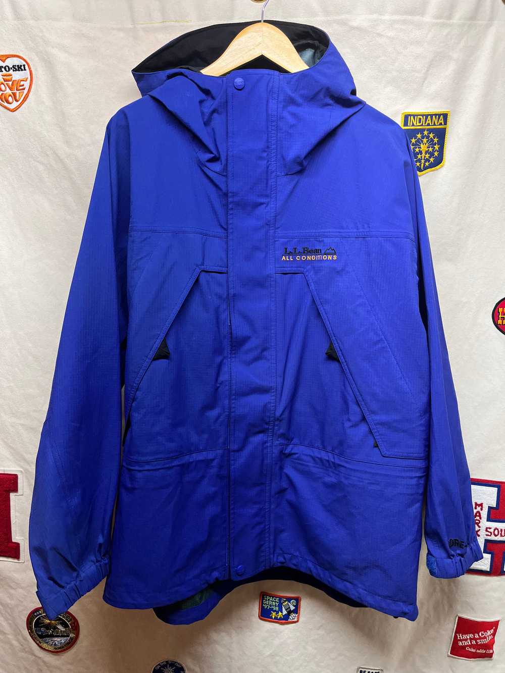 Vintage LL Bean All Conditions Gore-Tex Blue Snow… - image 1