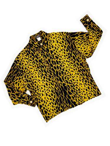 Gianni Versace S/S 1992 leopard print shirt