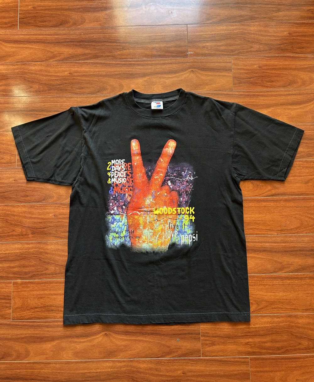 Band Tees × Other × Vintage Vtg 1994 Woodstock t-… - image 1