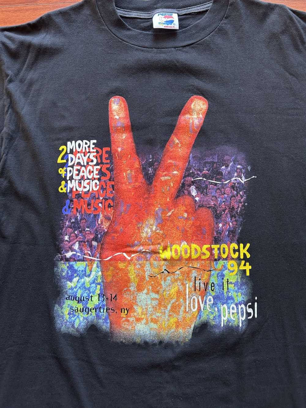 Band Tees × Other × Vintage Vtg 1994 Woodstock t-… - image 2