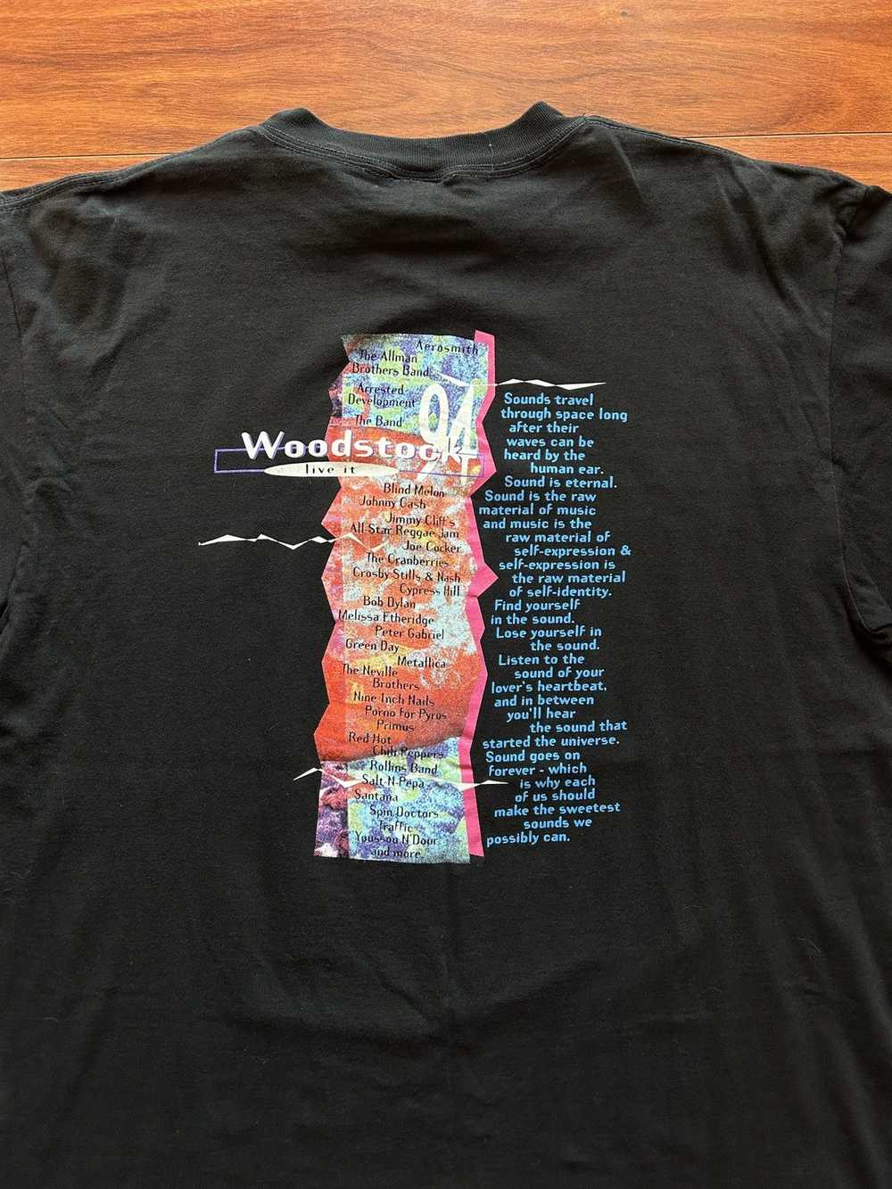 Band Tees × Other × Vintage Vtg 1994 Woodstock t-… - image 4