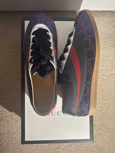 Gucci Gucci Metallic Lurex GG Web Falacer Sneakers