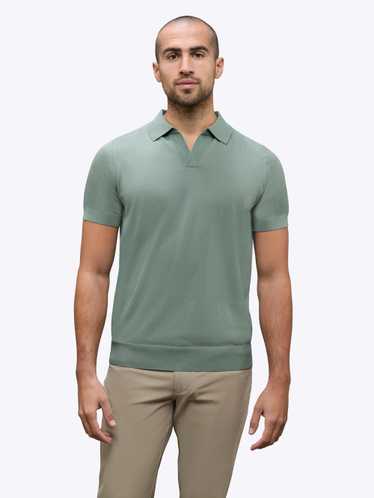 CUTS Riviera Knit Polo | Basil Signature-Fit