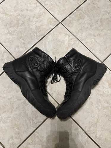 靴 90s-00s COMME CA DU MODE Leather Boots COMME ÇA DU MODE MEN Vintage 90s Jacquard Flare Pants Size S