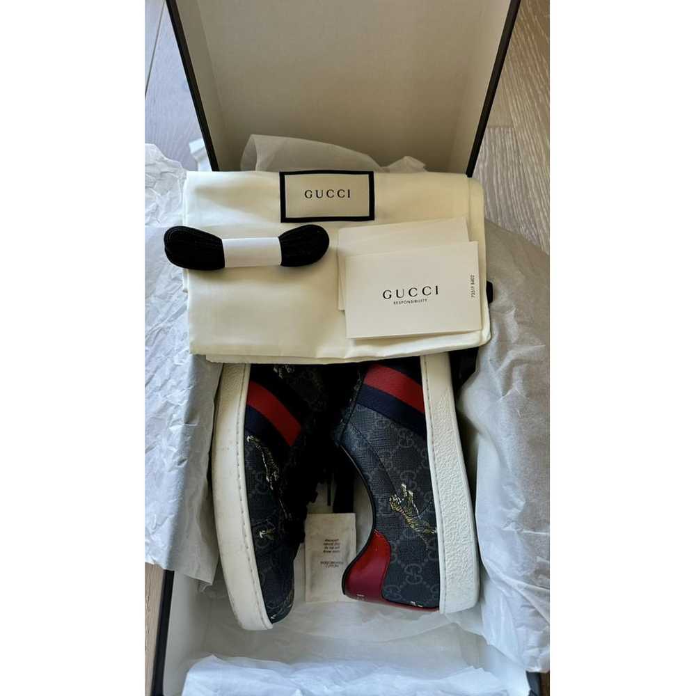 Gucci Ace leather low trainers - image 4