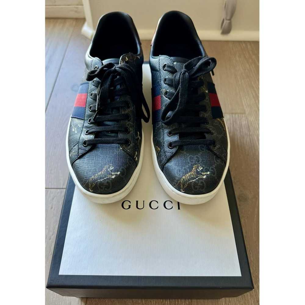 Gucci Ace leather low trainers - image 5