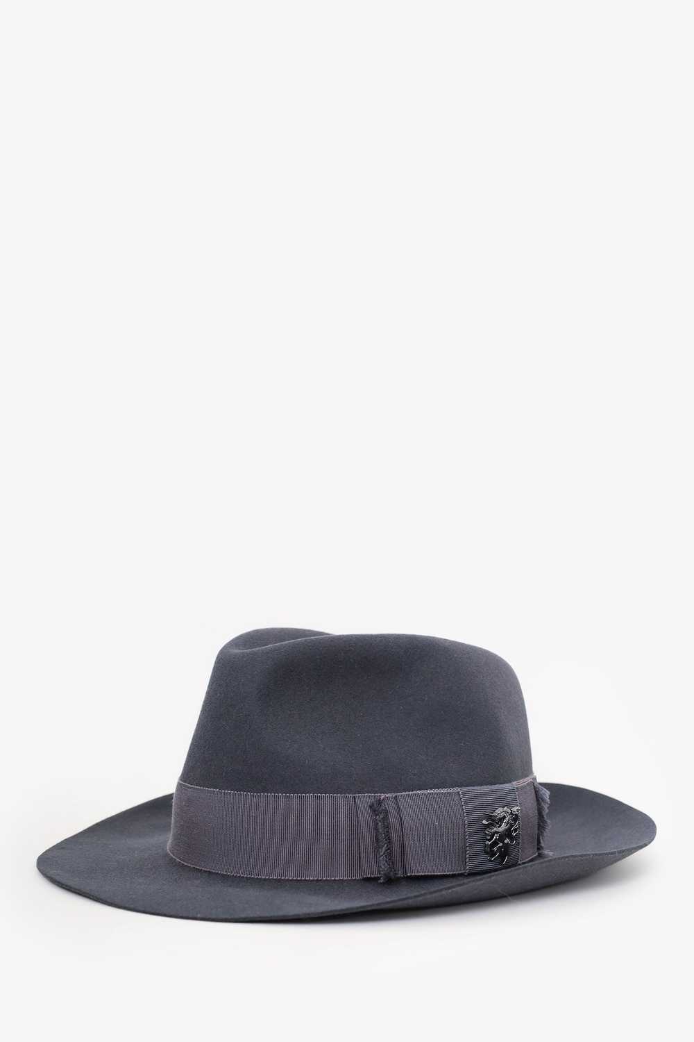 Philip Tracy Grey Wool Hat - image 2