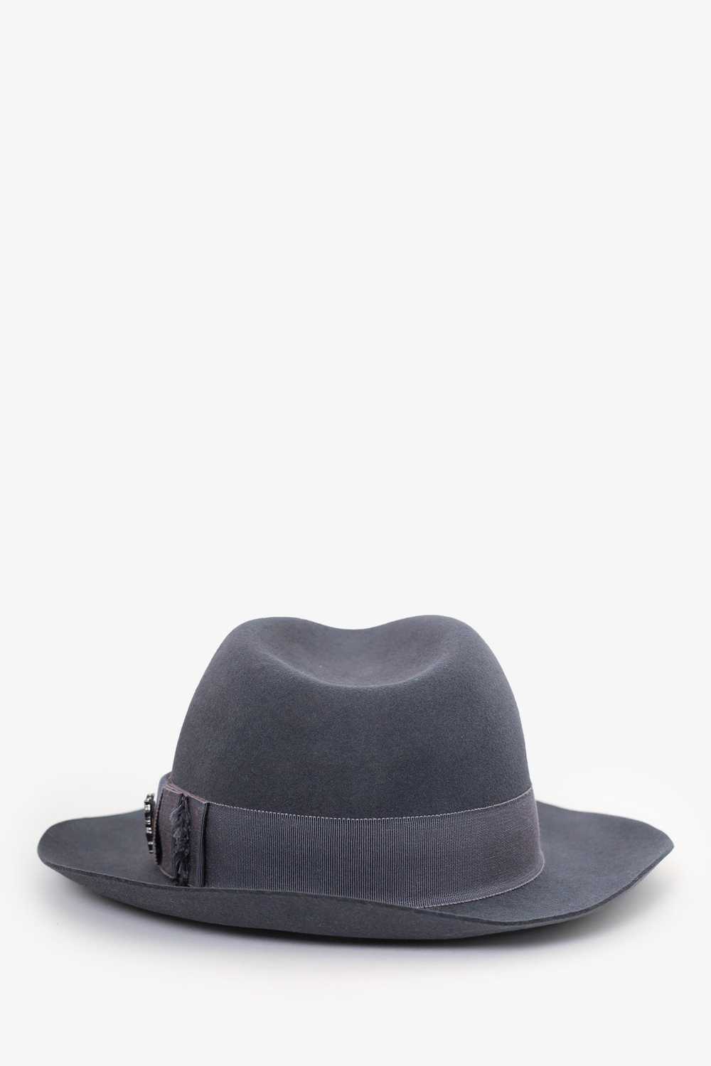 Philip Tracy Grey Wool Hat - image 3