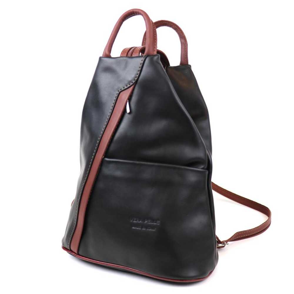 Non Signé / Unsigned Leather backpack - image 2