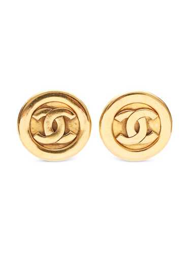 CHANEL Pre-Owned 1980-1990 CC clip-on earrings - … - image 1