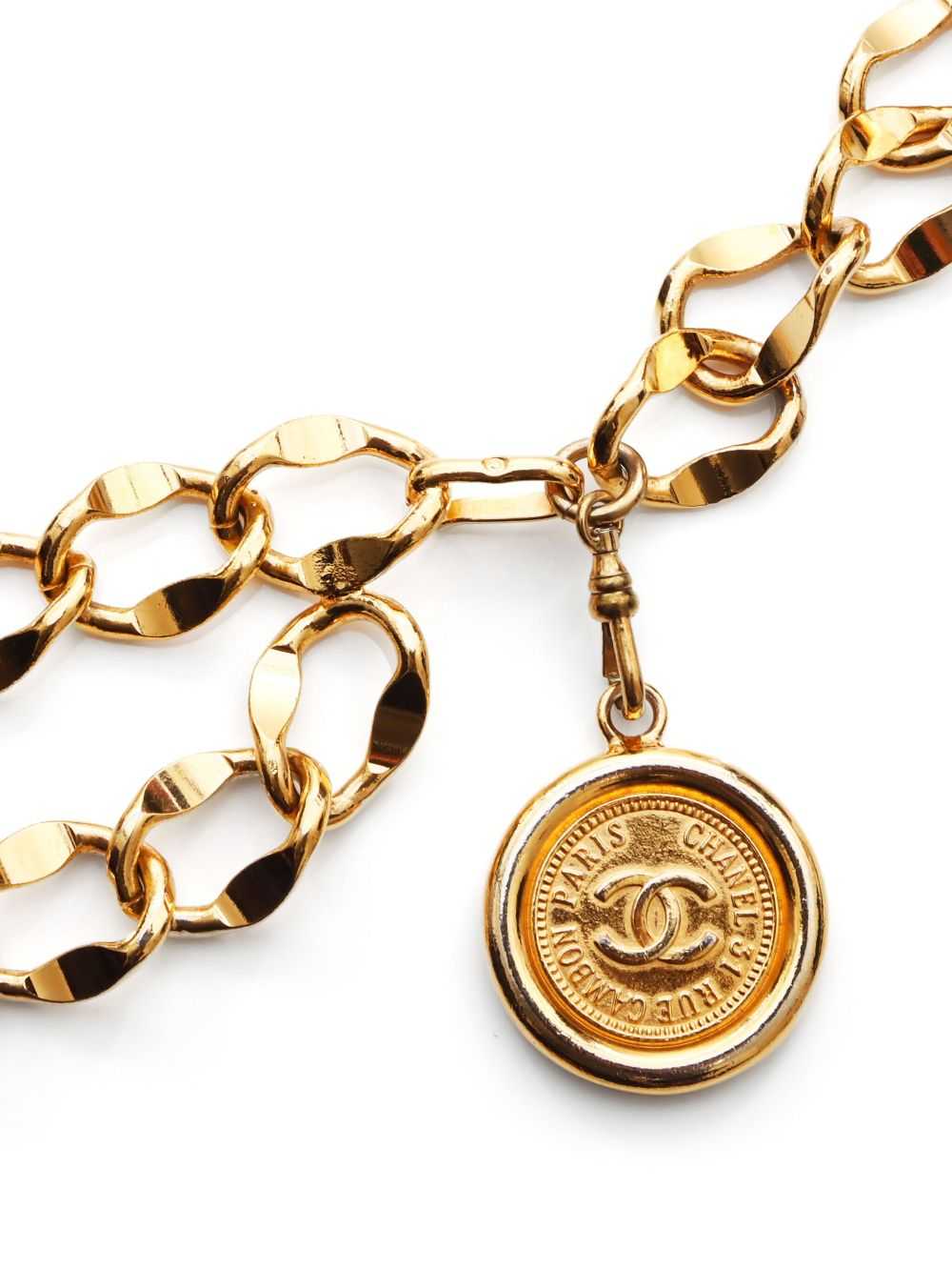 CHANEL Pre-Owned 1980-1990s CC Mark coin chain be… - image 2