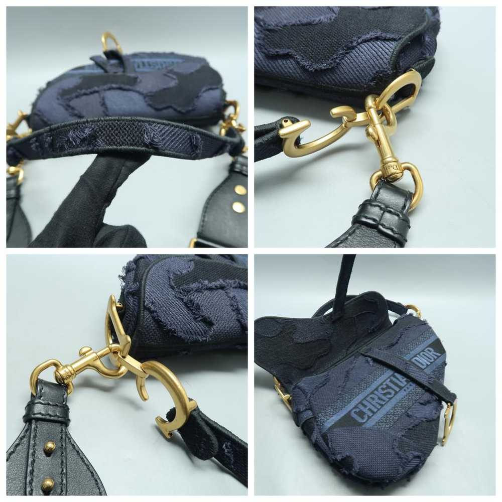 Dior Saddle cloth satchel - image 12