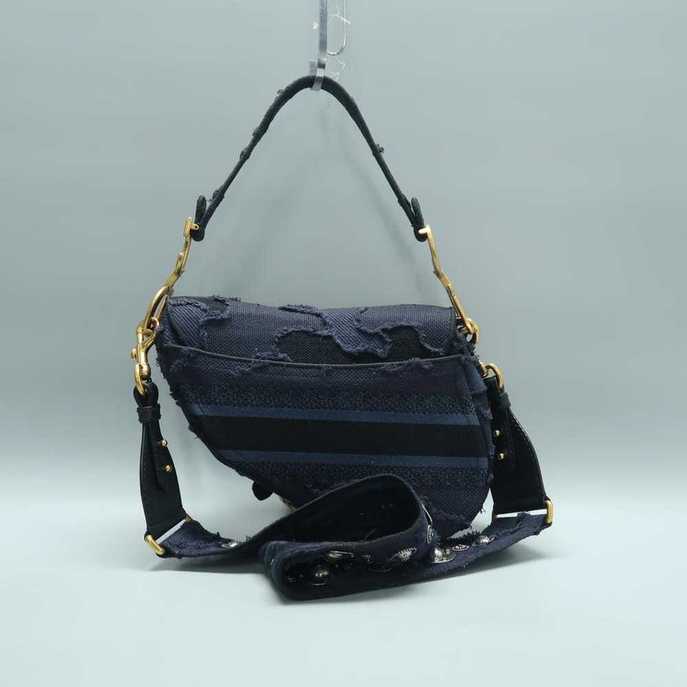 Dior Saddle cloth satchel - image 4