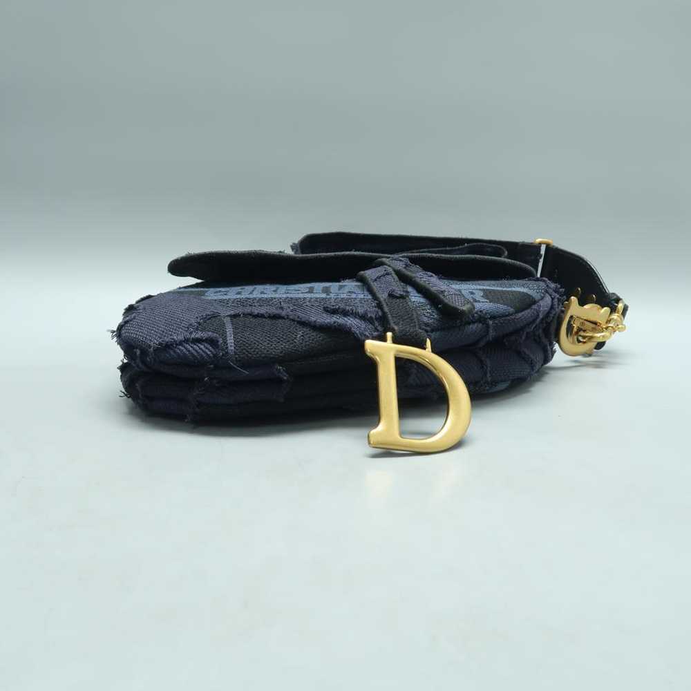 Dior Saddle cloth satchel - image 6