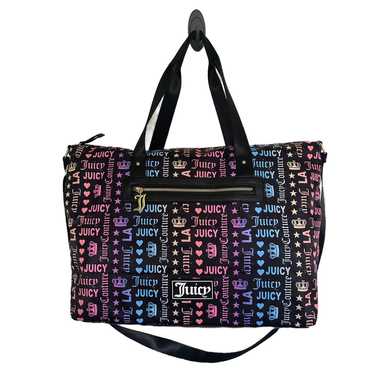 Juicy Couture Rainbow Logo Print Tote Bag