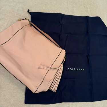 Cole Haan Designer Baby Pink Leather Purse