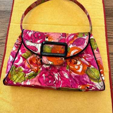 Vera Bradley Floral Pink Green  Bag - image 1