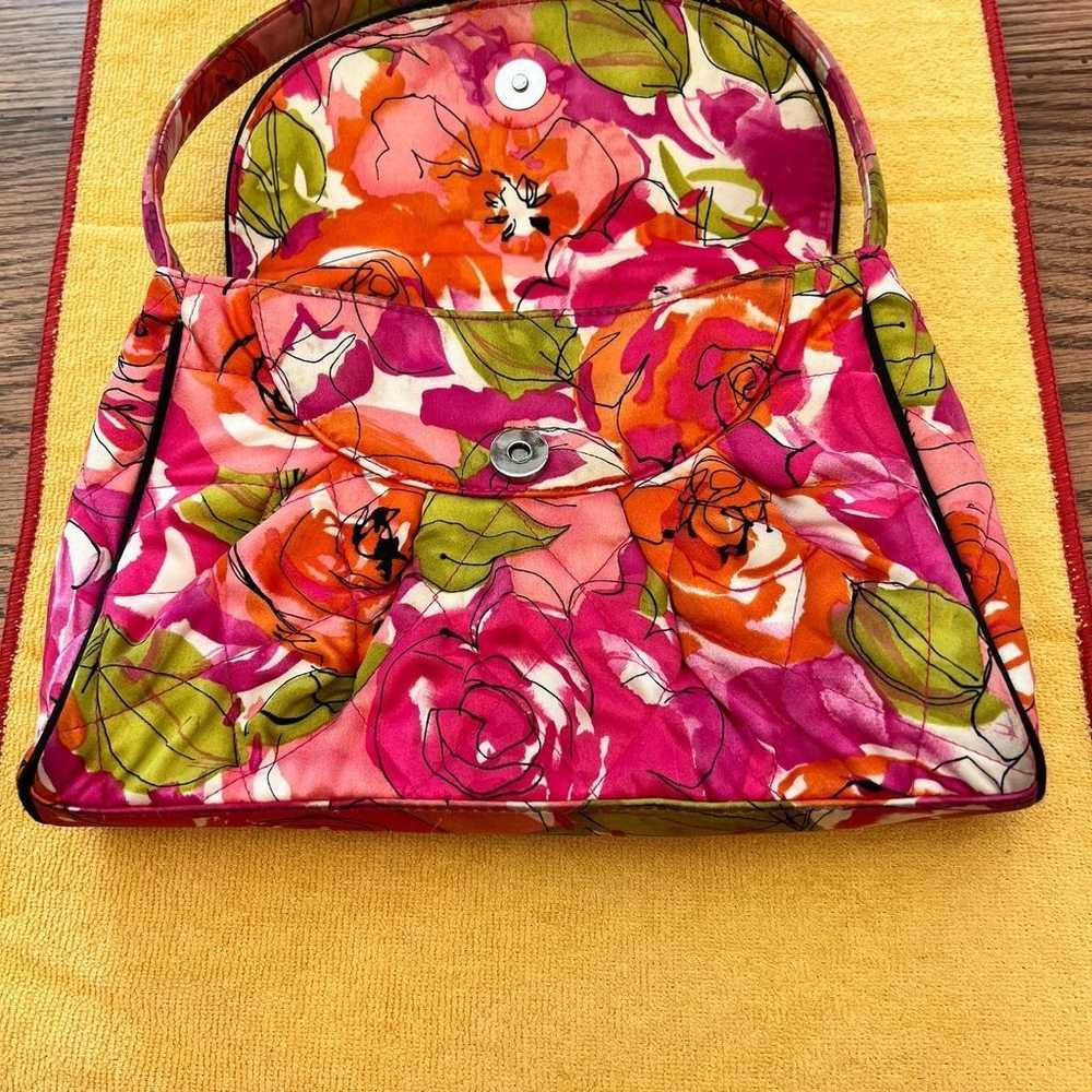 Vera Bradley Floral Pink Green  Bag - image 2