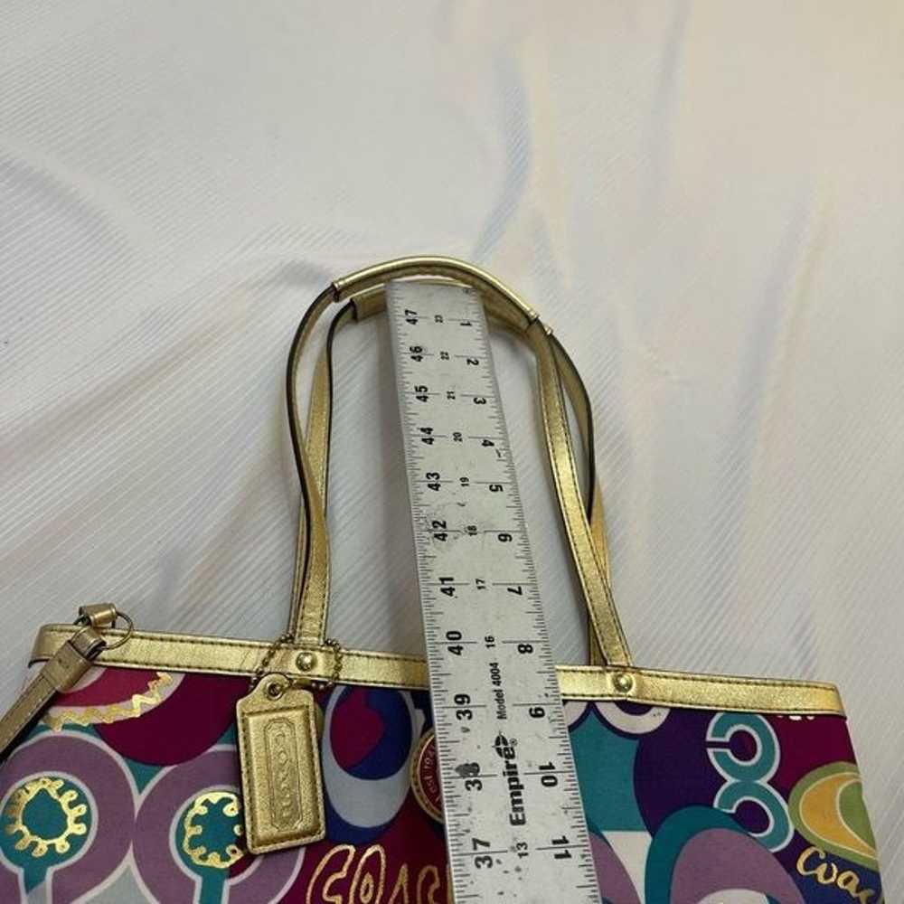 Coach Poppy Logo Purse Handbag Rare - image 3