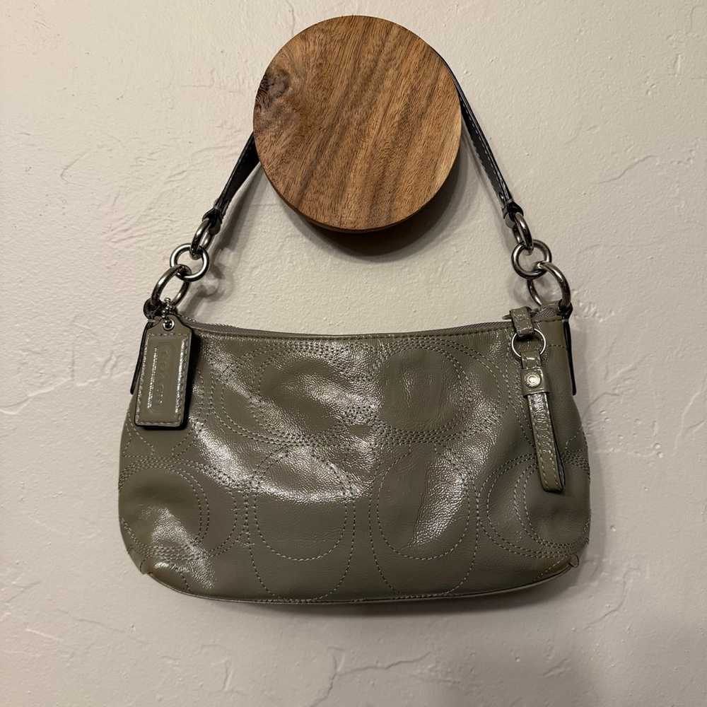 Coach Vintage Metallic Gray Shoulder and Crossbod… - image 2