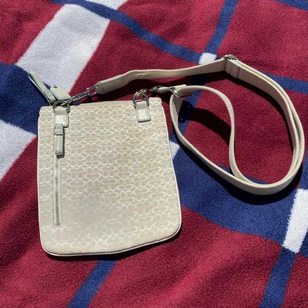 Coach monogram cream crossbody bag - image 2