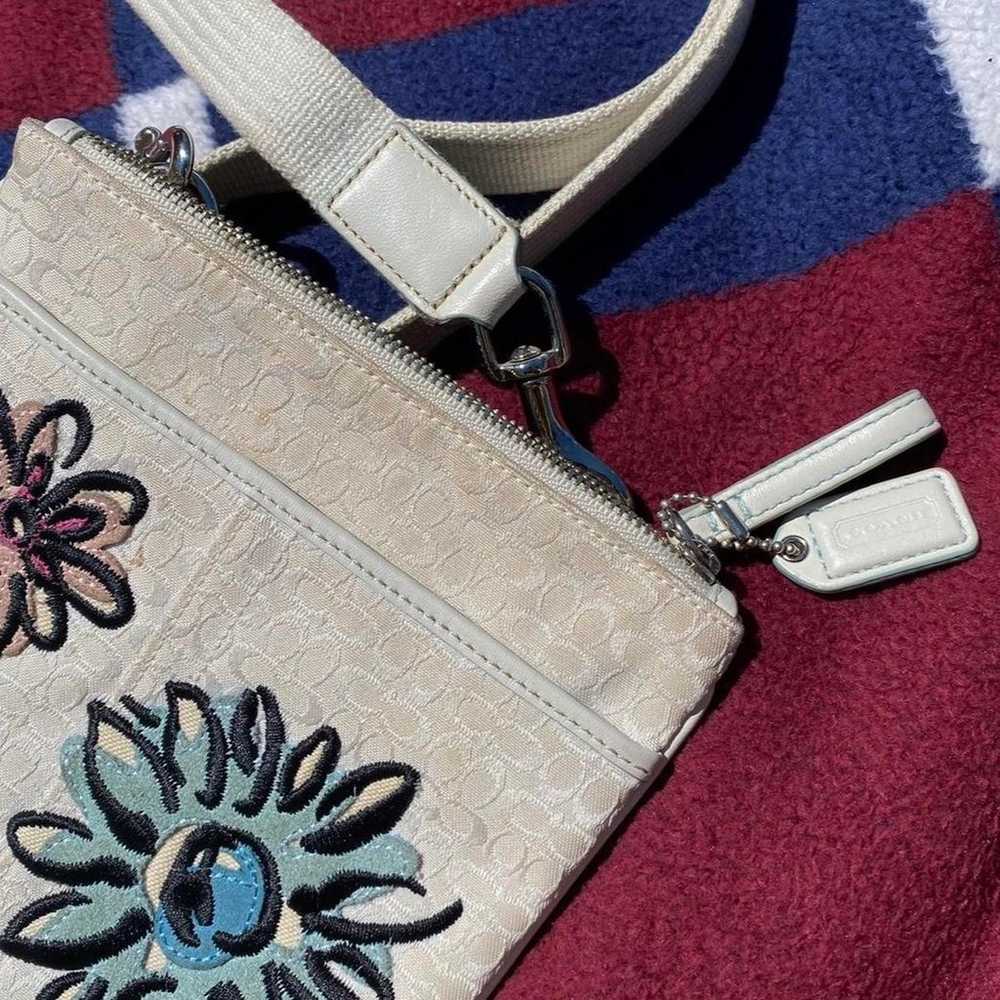 Coach monogram cream crossbody bag - image 3