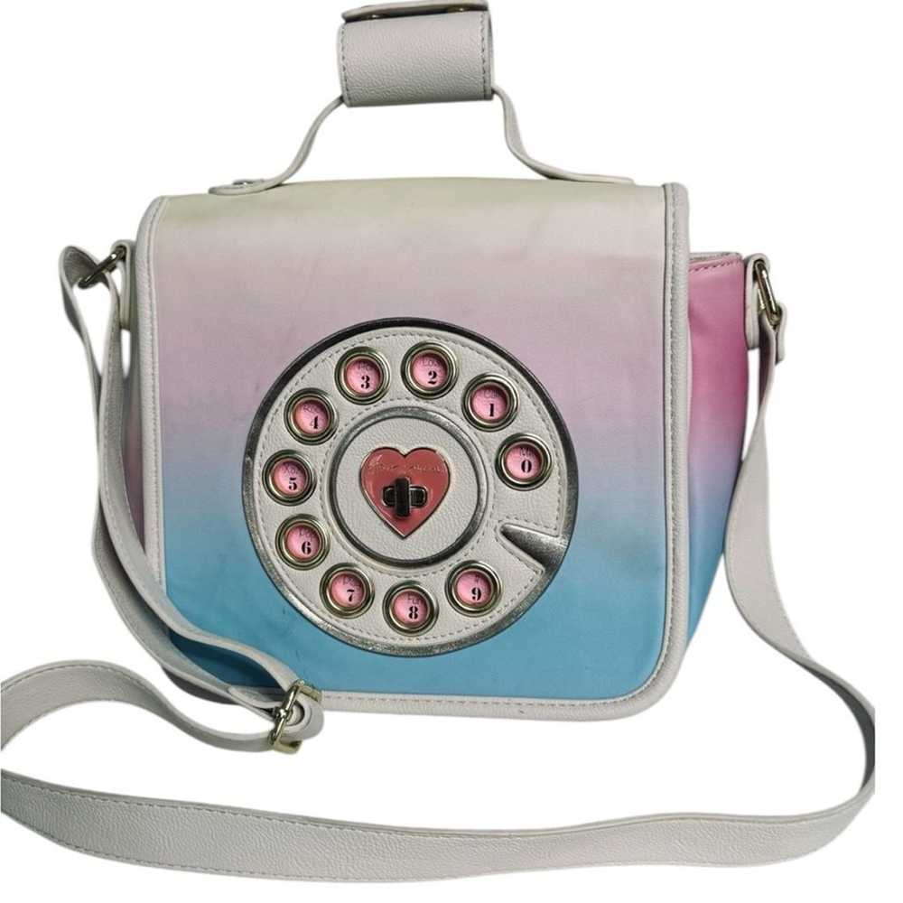 Betsey Johnson Phone Purse Call Me Ombre Print Sh… - image 2