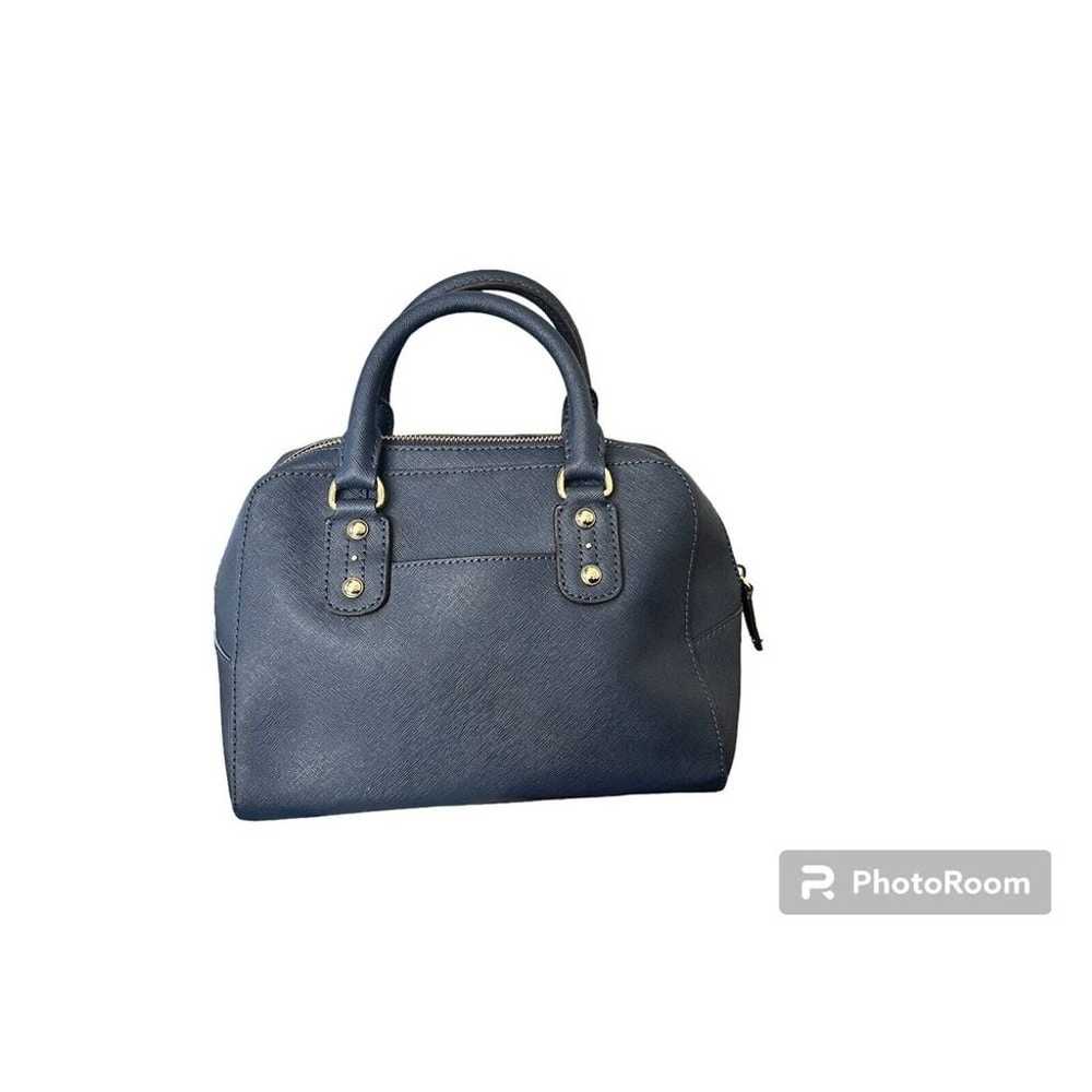 Michael Kors Safiano Satchel Navy with Gold Hardw… - image 5