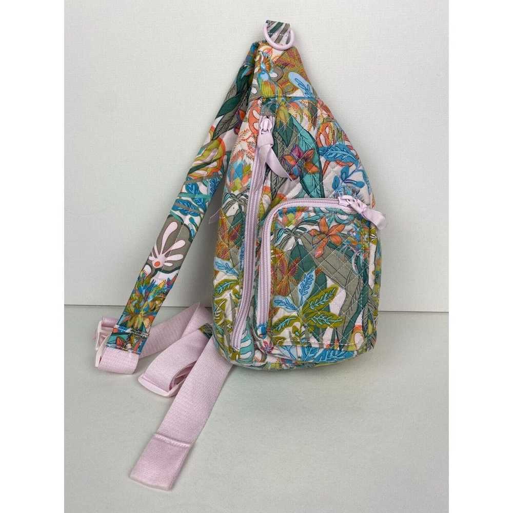 Vera Bradley Sling Bag Backpack Purse Rainforest … - image 1