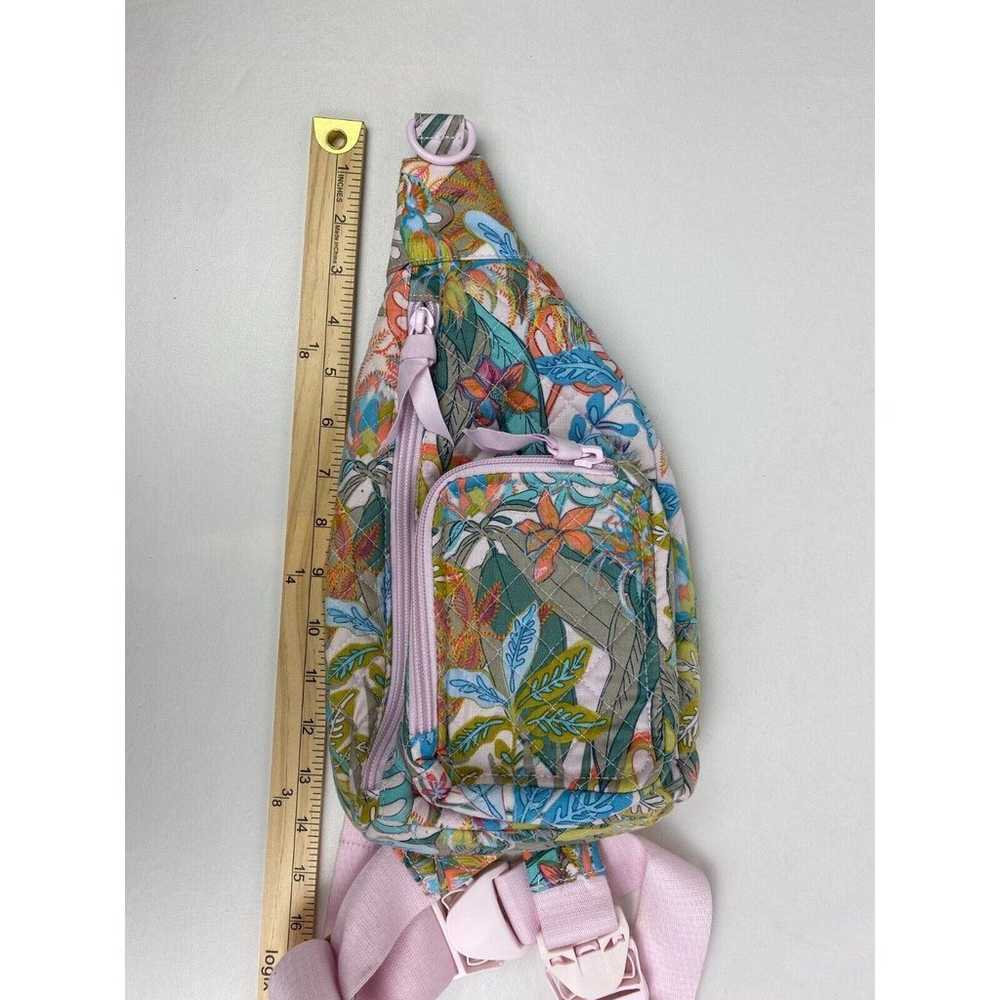 Vera Bradley Sling Bag Backpack Purse Rainforest … - image 7