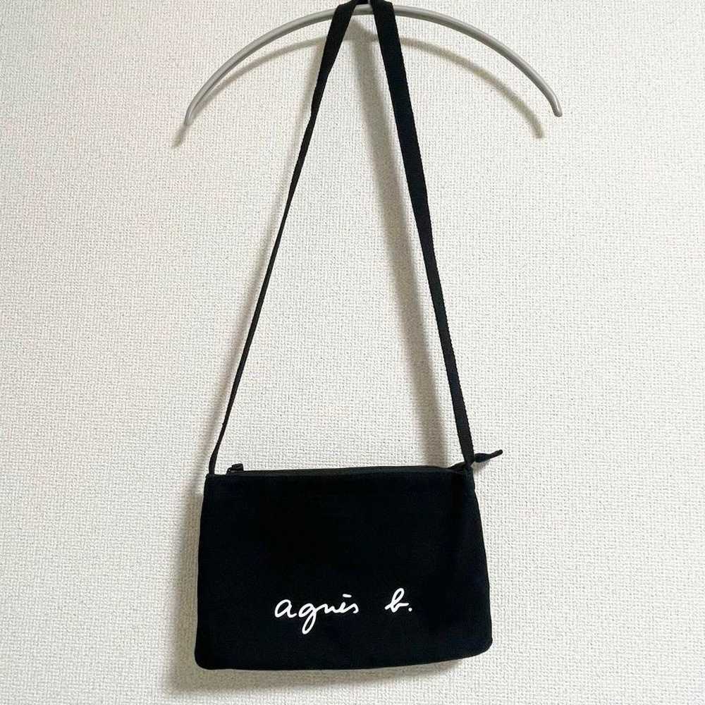 【agnes b.】 Agnès B. Sacoche Shoulder Bag Logo Pri… - image 1