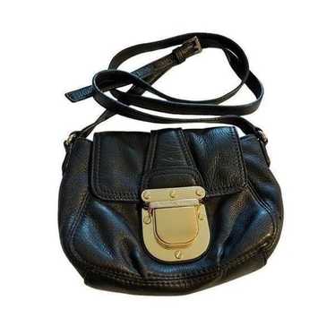 Michale Kors Leather Small Black Crossbody Purse … - image 1