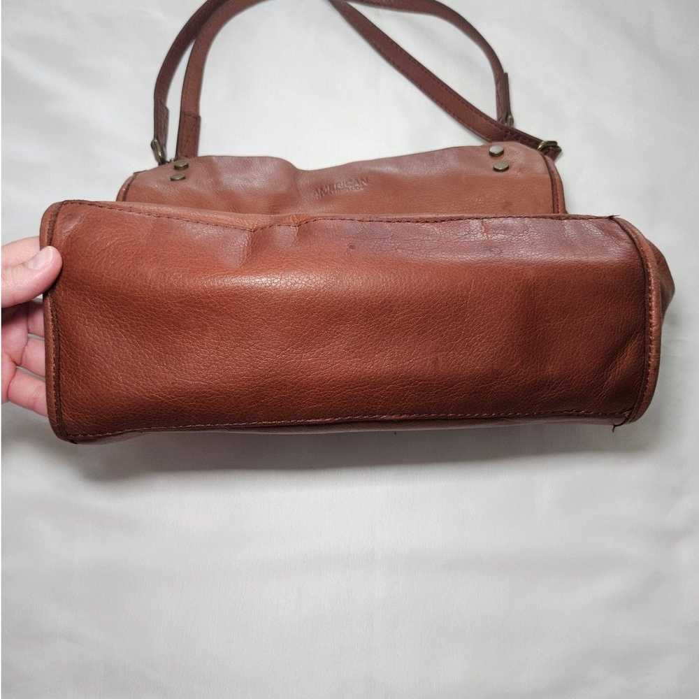 American Leather Company Brandy Pebble Lenox Trip… - image 9