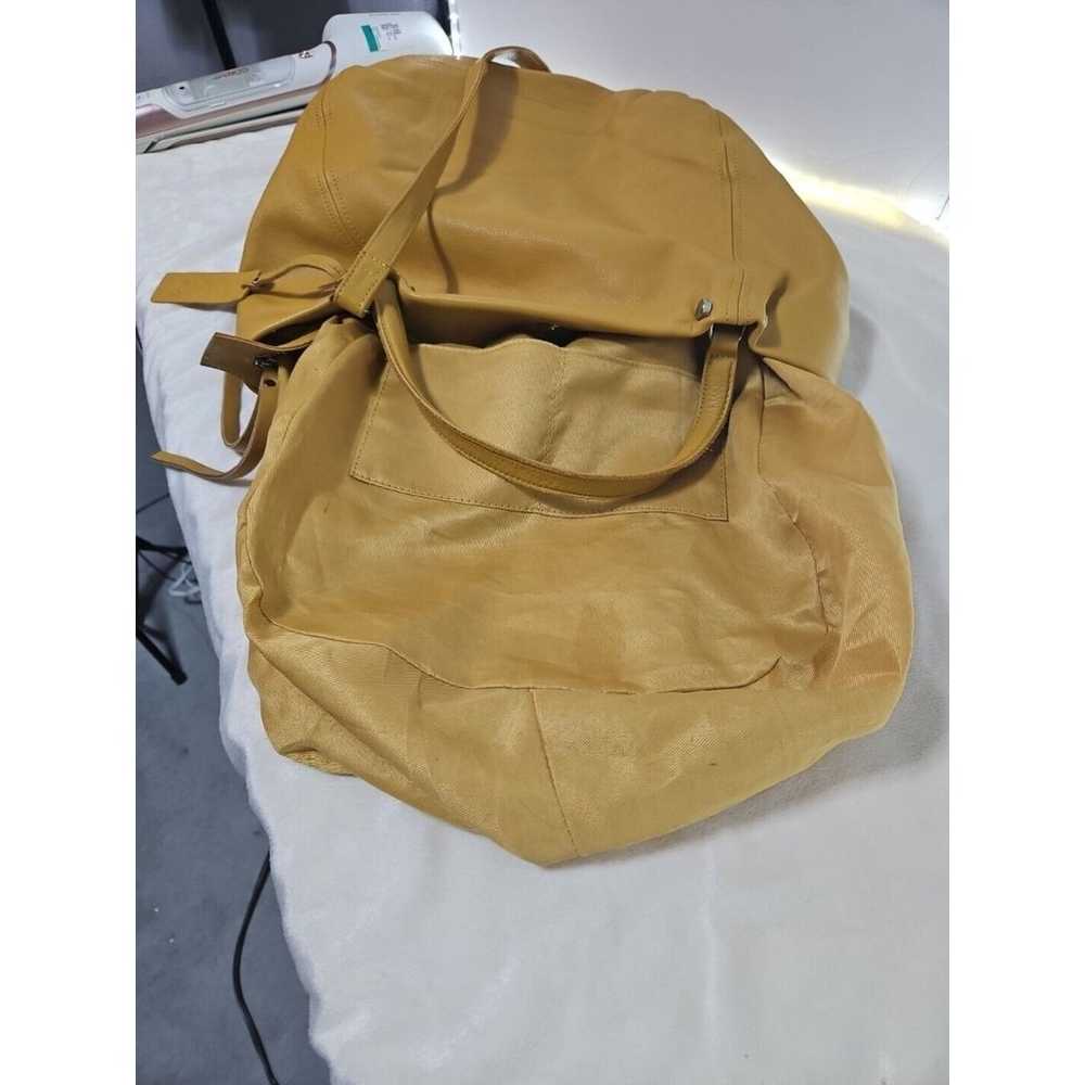 Tano Made In ITALY Yellow Leather Slouchy Hobo Ba… - image 11